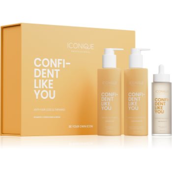 ICONIQUE Professional CONFIDENT LIKE YOU Anti-Hair Loss & Thinning Set set impotriva caderii parului - imagine 2